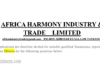 Africa Harmony Industry Recruitment ( January 2024) : 14 Sales Representative open jobs/vacancies
