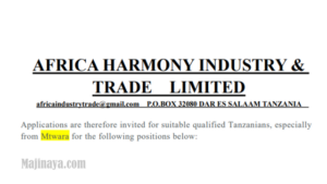 Africa Harmony Industry Recruitment ( January 2024) : 14 Sales Representative open jobs/vacancies