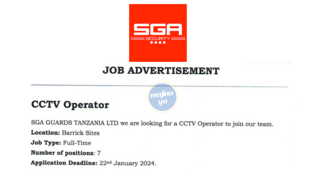 CCTV Operator Jobs at SGA Guard Tanzania LTD