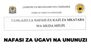 NEC Ugavi na Ununuzi 150 Jobs at Tume ya Taifa ya Uchaguzi Inviting Applicants