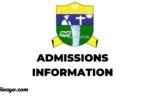 RUCU Admission information - Ruaha Catholic University