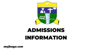 RUCU Admission information – Ruaha Catholic University