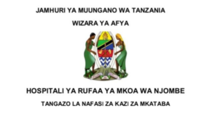 Ajira Mpya Njombe Regional Referral Hospital (Hludewa Hospital) Contract Vacancies Announcement