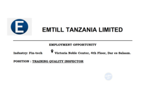 The latest Jobs in Training Quality Inspector at Emtill Tanzania